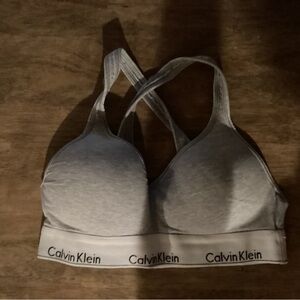 Calvin Klein Gray T-Shirt Bra with Molded Cups